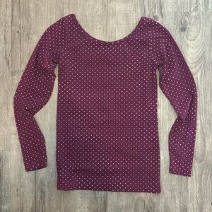 Matilda Jane Paint By Numbers Polka Dot Long Sleeve Women’s Shirt